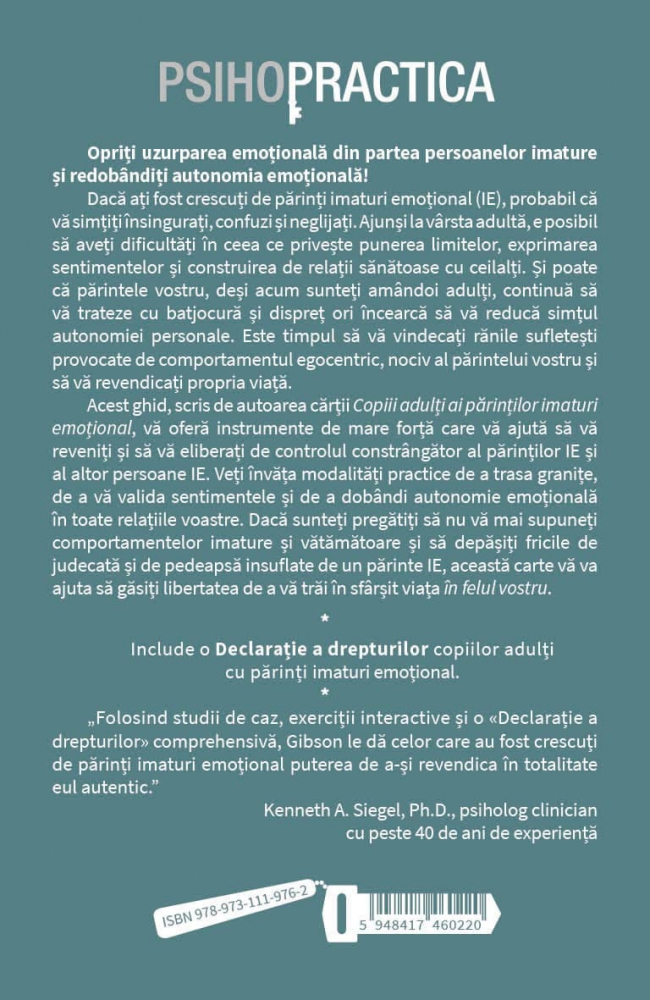 Vindecarea traumelor provocate de parintii imaturi emotional - Lindsay C. Gibson [3]