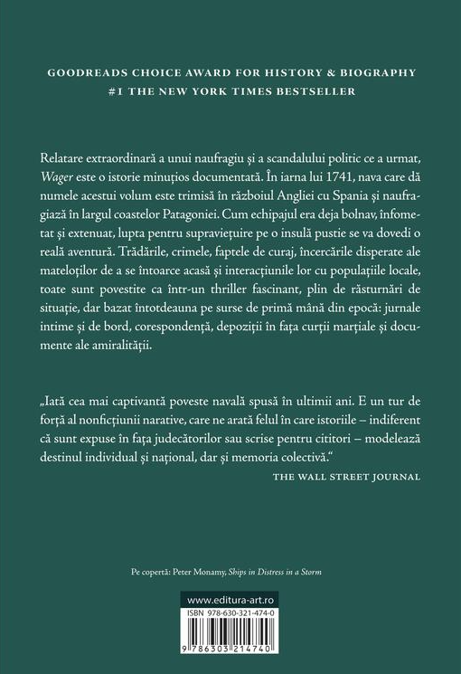 Wager. O poveste despre naufragiu rebeliune si crima – David Grann [2]