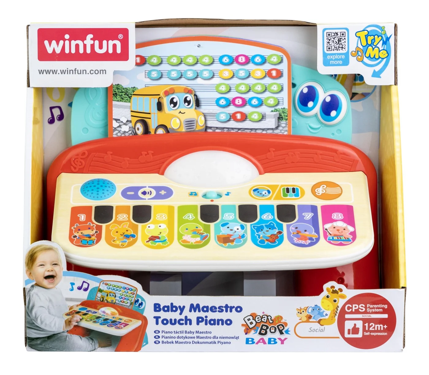 Winfun Pian cu sunete si lumini cu 8 taste [3]