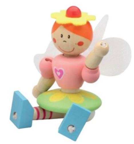 Wood Flexy Fairy Zana flexibila din lemn 12 cm culori diferite [2]