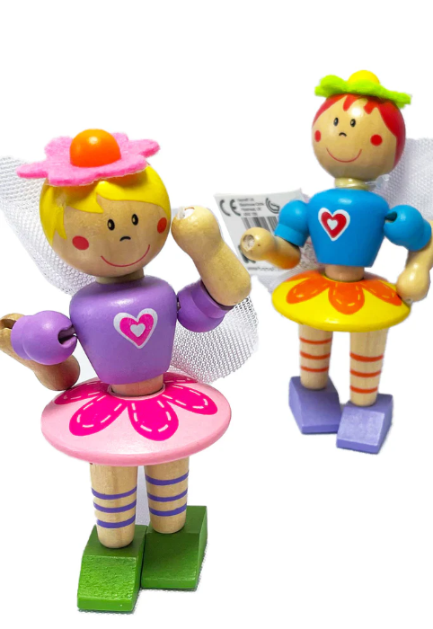 Wood Flexy Fairy Zana flexibila din lemn 12 cm culori diferite [3]