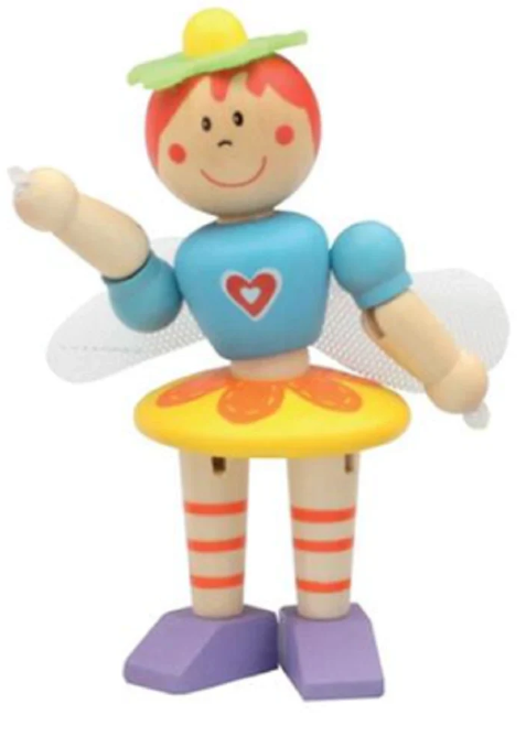 Wood Flexy Fairy Zana flexibila din lemn 12 cm culori diferite [5]
