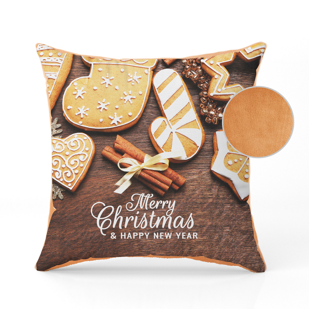 Perna decorativa cu tematica de Craciun 36 cm maro [1]