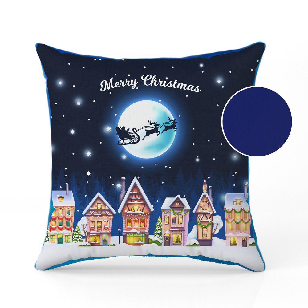 Perna cu tematica de Craciun 36 cm albastru [1]