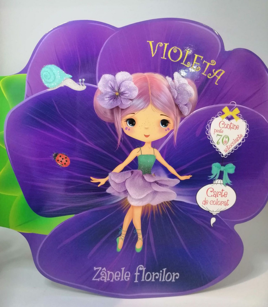 Zanele florilor Violeta Carte de colorat [1]