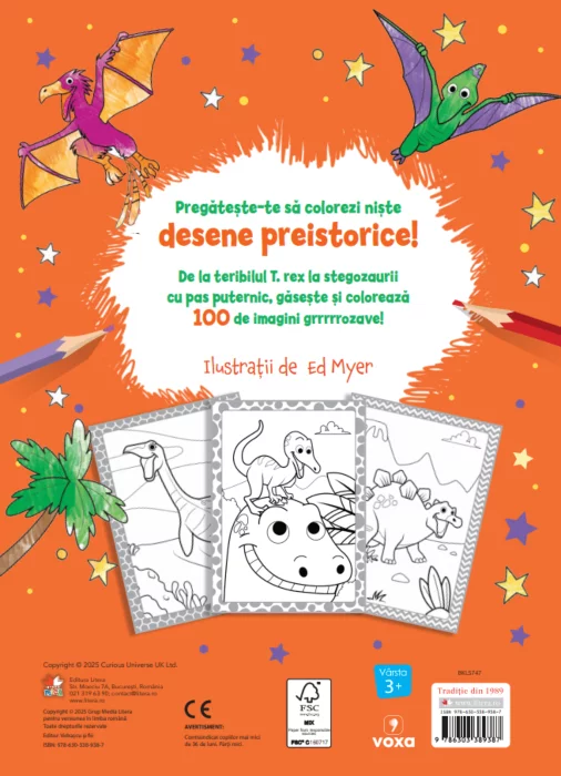 100 de dinozauri. Descopera si coloreaza! - Ed Myer [1]