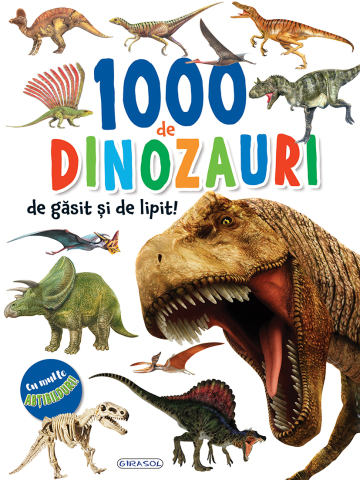 Cărți - 1000 de dinozauri de gasit si lipit