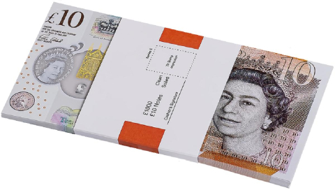 Noutăți Librăria Compas - Bancnote decorative 10 Lire Sterline set 100