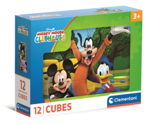 Jucării și jocuri - 12 cuburi tip puzzle - mickey mouse club house cl41348
