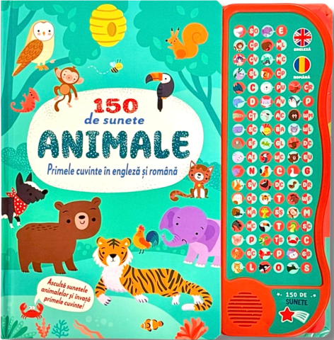 Cărți - 150 de sunete. Animale. Primele cuvinte in engleza si romana