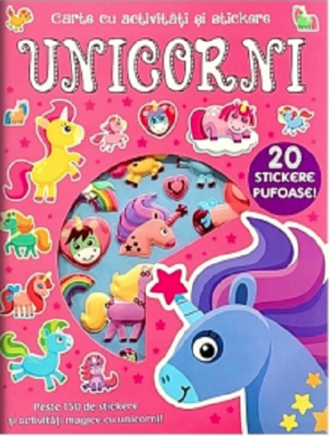 Cărți - Unicorni. Carte cu activitati si stickere