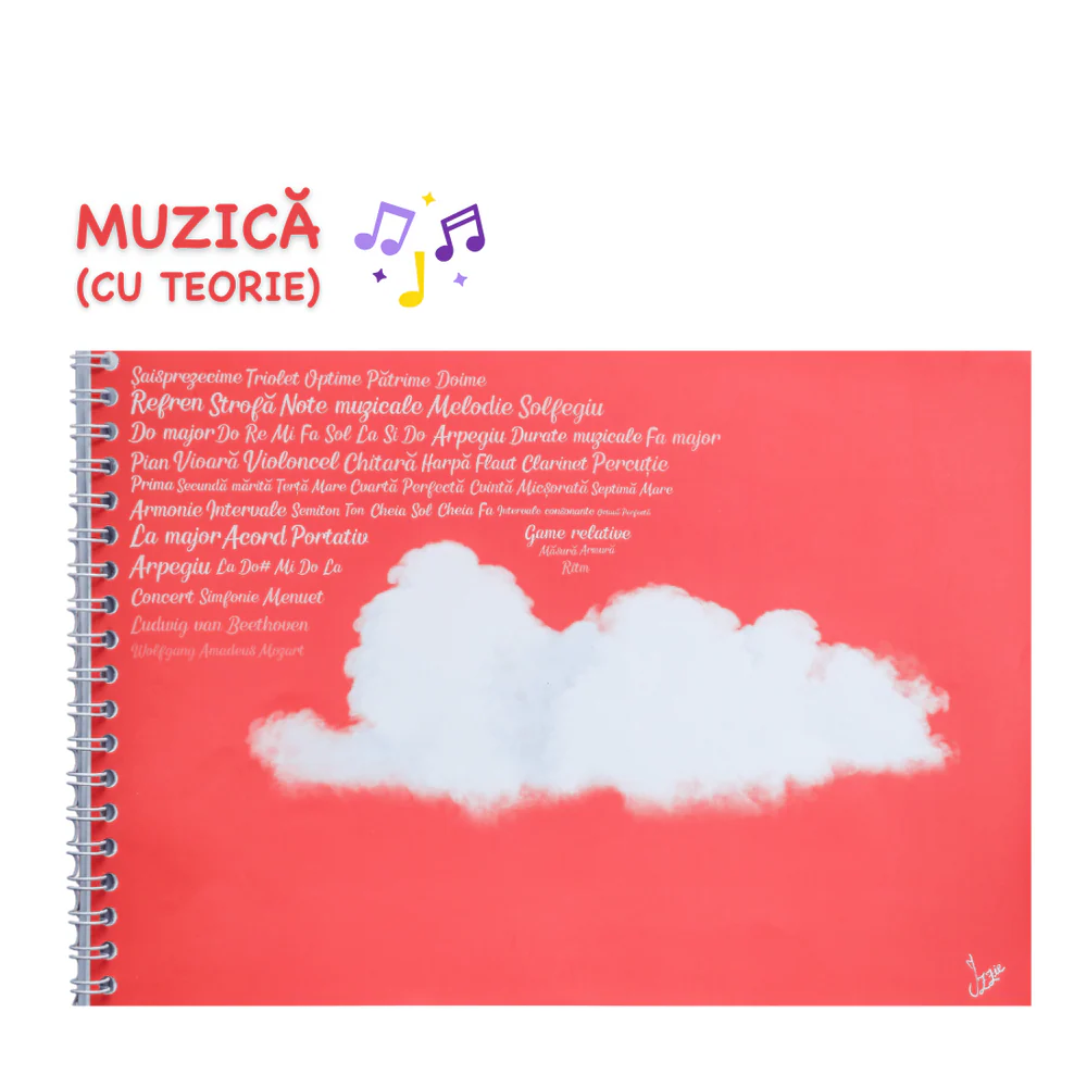 Caiete muzică - Caiet Izzie de Muzica B5 cu Teorie