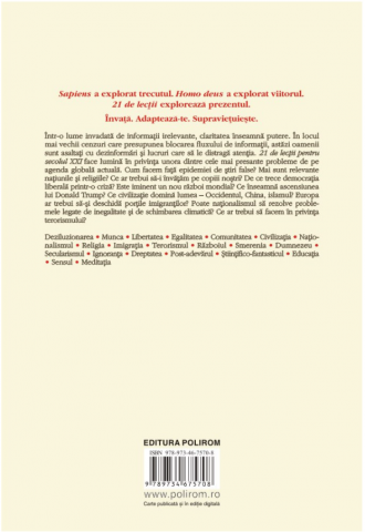 21 de lectii pentru secolul XXI - Yuval Noah Harari [1]