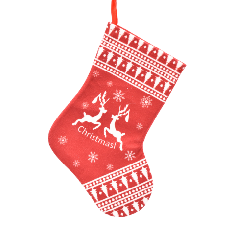 Șosete și ciorapi Crăciun - Soseta decorativa Craciun 15x21 cm rosu