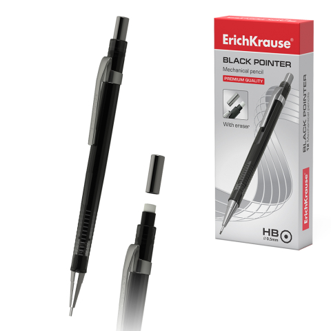 Noutăți Librăria Compas - Creion mecanic ErichKrause Black Pointer 0.5 mm HB