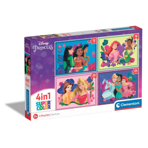 Puzzle - Puzzle Disney Princess Set 4 in 1 Clementoni 19 x 14 cm