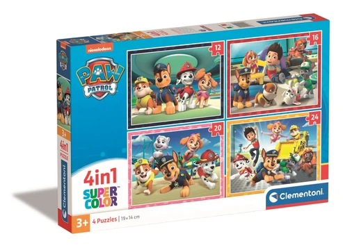 Puzzle - Puzzle 4 in 1 Paw Patrol 12 16 20 si 24 piese