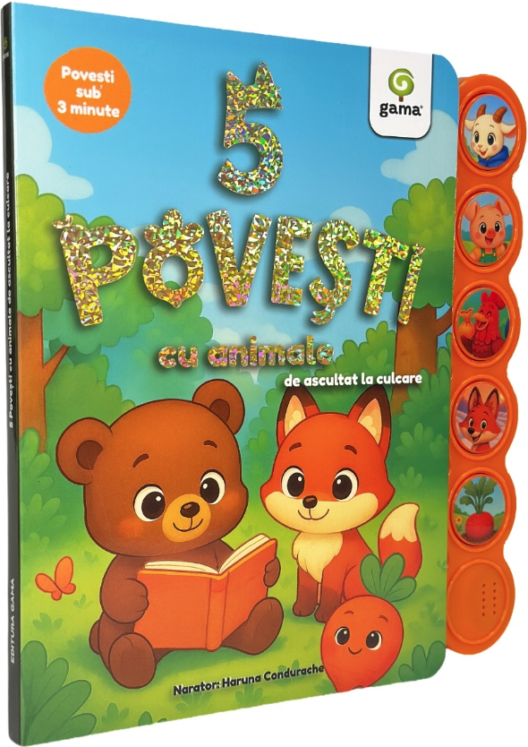 Cărți pentru copii - 5 povesti cu animale de ascultat la culcare - Ion Creanga