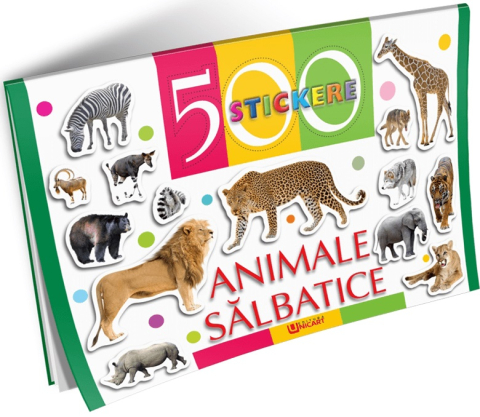 Noutăți Librăria Compas - 500 stickere - Animale salbatice