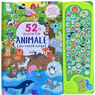 Cărți - 52 de sunete. Animale din toata lumea