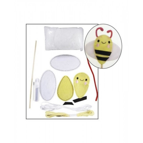 Artă și creativitate - Set accesorii creatie fetru albina 14 cm