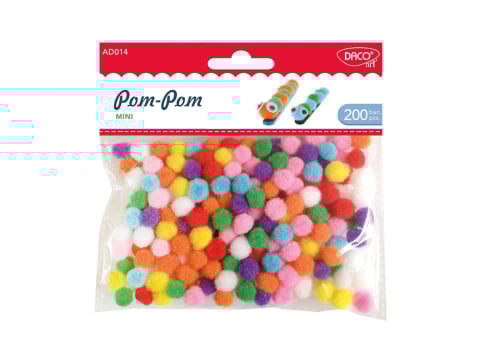 Accesorii craft - Accesorii craft 200/set Pom-Pom mini Daco