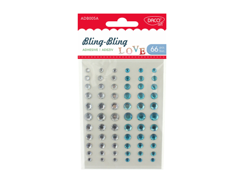 Accesorii craft - Accesorii craft - Bling bling diamante albastru 66/set Daco