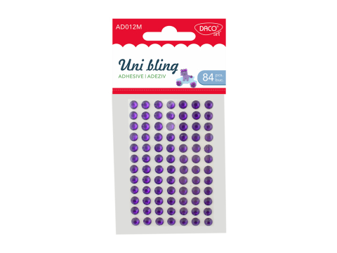 Accesorii craft - Accesorii craft - Diamante Uni bling mov 84/set Daco