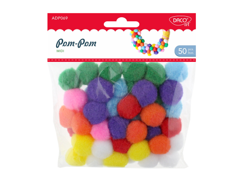 Craft și modelaj - Accesorii craft ad069 pom pom midi daco