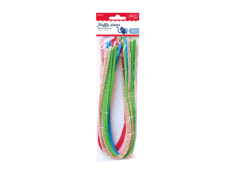 Artă și creativitate - Accesorii craft Sarma plusata multicolo 15/set Daco