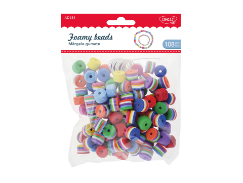 Accesorii craft - Accesorii craft margele gumate spuma Daco