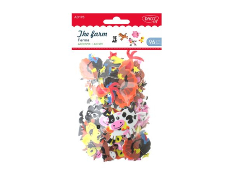 Artă și creativitate - Accesorii craft spuma Ferma 96/set Daco