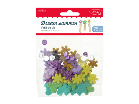 Artă și creativitate - Accesorii craft Vara de vis 75/set Daco