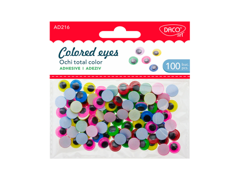 Craft și modelaj - Accesorii craft ochi total color Daco