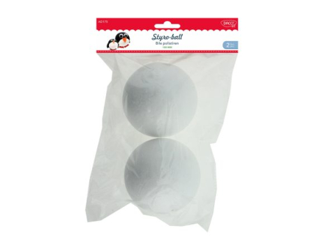 Accesorii craft - Accesorii craft 2/set Bile polistiren 10 cm Daco