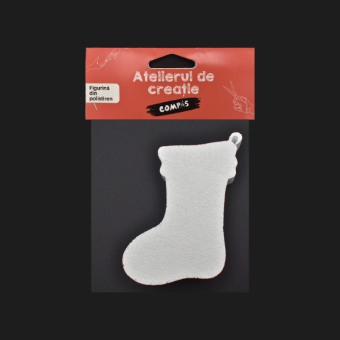 Artă și creativitate - Accesorii craft cizmulita polistiren 13cm