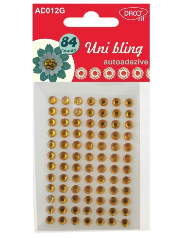 Artă și creativitate - Accesorii craft – Diamante Uni bling galben Daco