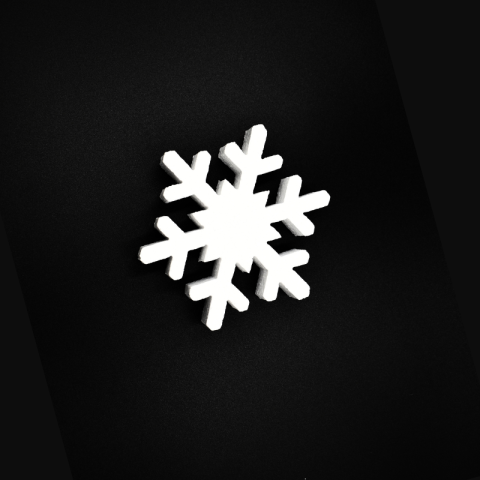 Decorațiuni și articole de Crăciun - Accesorii craft fulg polistiren 15cm