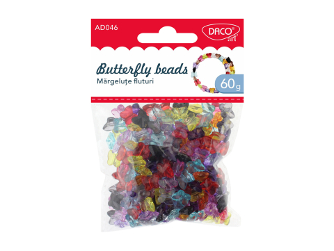 Artă și creativitate - Accesorii craft Margelute fluturi Daco