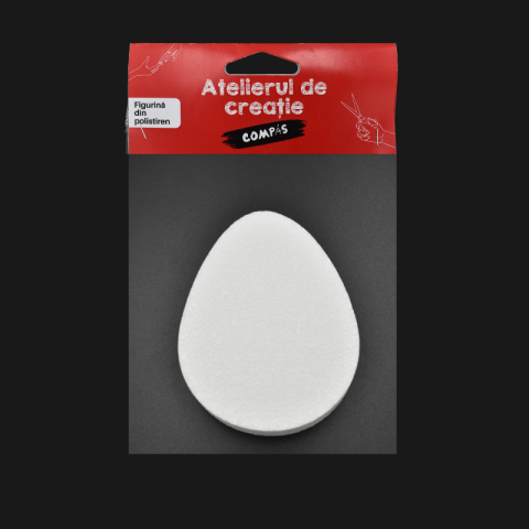 Noutăți Librăria Compas - Accesorii craft - ou polistiren 14 x 11 cm grosime 2cm
