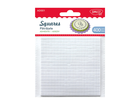 Artă și creativitate - Accesorii craft - Patratele autoadezive 400/set Daco