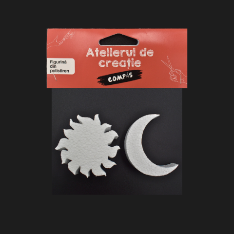 Noutăți Librăria Compas - Accesorii craft set soare si luna polistiren
