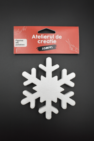 Artă și creativitate - Accesorii craft stea polistiren 12cm