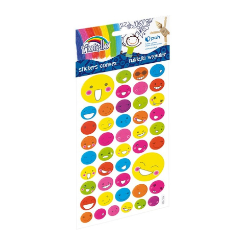Artă și creativitate - Abtibilduri - emoticoane 14-43mm buretat 45/set Fiorello
