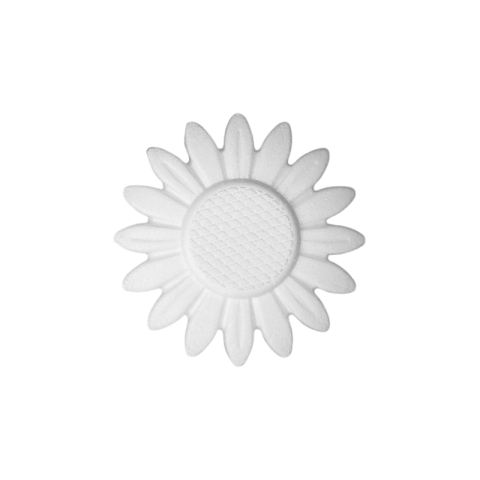 Artă și creativitate - Accesorii creatie polistiren HD floarea soarelui alb 15x15x1.6cm Colorarte