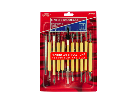 Artă și creativitate - Accesorii modelaj - Unelte modelaj 11/set Daco