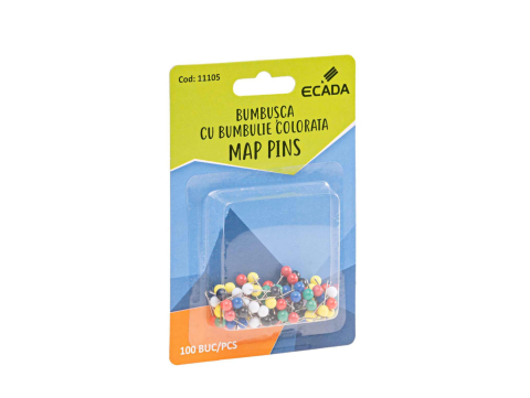 Clipsuri și pioneze - Ace gamalie plastic 100/set Ecada