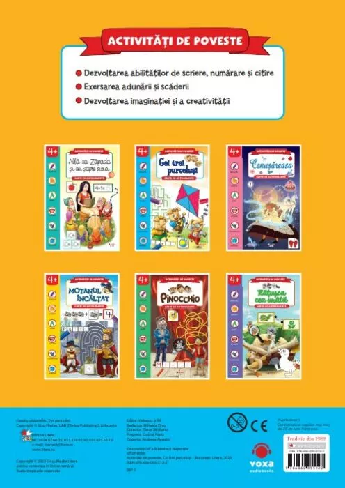 Activitati de poveste. Cei trei purcelusi. Carte cu autocolante [1]