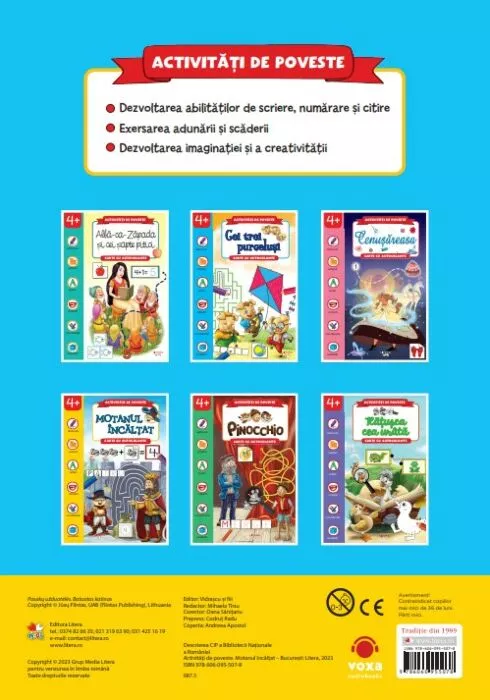 Activitati de poveste Motanul incaltat Carte cu autocolante [1]