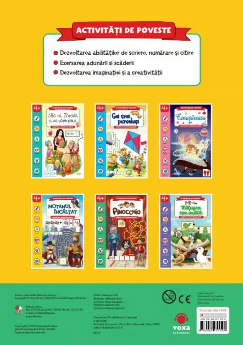 Activitati de poveste Pinocchio Carte cu autocolante [1]